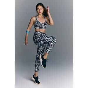 Free People Movement Find Your Way Printed Leggings Blue Animal Print - Size M